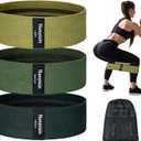 Resistance Bands for Working Out, 3 Levels Exercise Bands Workout Bands Set for Women Men, Hip Legs Booty Bands for Home Fitness, Gym, Yoga, Pilates (Green)