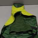 BRKURLEG Dog Raincoat for Small Medium and Large Dogs Waterproof Dog Rain Jacket Adjustable Hooded Dogs Raincoat Pet Rain Coat Poncho with Leash Hole, Reflective Strip, Green, M (M(Back Length14.1"))