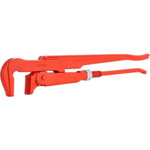 MAXPOWER 22-inch Swedish Pipe Wrench, 3.15-inch Jaw Capacity, 90 Angled Jaws for Tight Spaces, Large Pipe Wrench for Plumbing Fittings and Locknuts