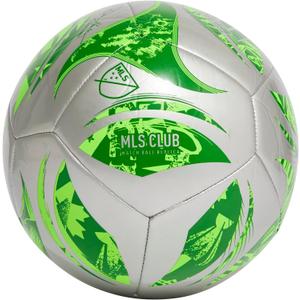 adidas MLS Soccer Ball (3, Silver Metallic/Green)