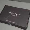 Large Capacity Travel Makeup Bag for Women, Waterproof Portable Cosmetic Bag with Compartments, Foldable Flat Lay Design for Easy Access, Perfect for Toiletries & Beauty Essentials (Pink)