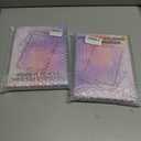 2 x gogofree Foldable Desktop Mirror, 8"  6" Adjustable Angle Makeup Mirror with Stand, Black Small Mirror for Travel Camping and Home (Black)