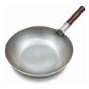 Welsteepse Carbon Steel Frying Pan, Carbon Steel Skillet, Traditional Hand Hammered Wok, 13 Inch, Frying Pan, Skillet, Wok Pan White