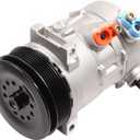 ECCPP AC Compressor 2007-2014 for Chrysler 200 for Sebring for Dodge Avenger Journey 2.4L 6SEU16C AC Compressor Pump (97357 / 98357)