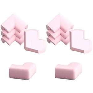 20-30 pcs Table Corner Anti-Collision Corner, Soft Table Corner Protective Cover self-Adhesive Baby Anti-Collision Sharp Edge Furniture Corner Protector (Pink)