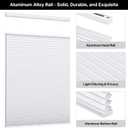 LazBlinds Top Down Bottom Up Cordless Cellular Shades, 32" W x 72" H, White