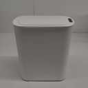 5 Gallon Motion Senor Bathroom Trash Can with Lid, Automatic Garbage Can Touchless, Smart Plastic Waste Basket for Narrow Spaces, Bathroom, Office, Bedroom, Living Room (White)