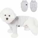 Dog Cotton Basic Shirt, Soft Comfortable Clothes Skin-Friendly Breathable T-Shirt for Breeds (Grey,L)