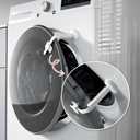 EUDEMON Baby Safety Washer/Dryer Door Stopper,Front Load Washer Door Prop for Kids, Child Washing Machine Door Holder, Safety Door Lock for Washer & Dryer (2 Pack,White)