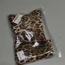 Women's Leopard Print Ruffles Hem Micro Shorts Stretch Y2k Low Rise Sexy Party Club Booty Shorts (Medium)