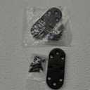QCAA Solid Brass Table Folding Flip Top Hinge, 2-3/4"x1-3/16, Matte Black, 2 Pack, Made in Taiwan
