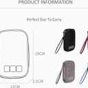 Cable Organizer Bag, 2PCS Travel Cord Organizer Pouch for Electronics Accessories, Charger, Phone, USB, SD Card - With 5pcs Cable Ties (Grey+Blue)