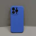 OAOA Magnetic Engraved Case Compatible with iPhone 16 Pro Case, Compatible with Magsafe, Camera All-Round Protection, Slim Liquid Silicone Phone Case for Women Girls, Blue Flower