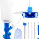 SWIMLINE HYDROTOOLS Venturi Pool Jet Vacuum  Compact Cleaner for Inflatable & Above Ground Units, Hot Tubs & Spas, Hose-Connected, Blue, Small
