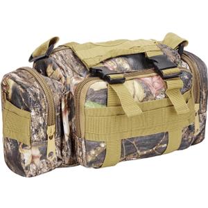 Treestand Front Storage Bag Camo Tree Stand Bag Compatible with Most Tree Stands Hunting Accessories Fanny Pack for Men Multiple Pockets Waist Bag for Hunters Universal Size