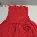 Milumia Women's Strapless Tube Bubble Dress Ruffle Flared Party Mini Dresses, Size Small