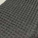 MIULEE Set of 2 Waffle Bathroom Rugs, Boho Bath Rugs Non Slip Washable, Super Absorbent Bath Mats, Ultra Soft Rubber Backed Shower Mats for Bathroom Floor, Tub and Shower, Black, 18x30 Inch