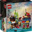 LEGO NINJAGO Micro City Markets Building Set 40706, Collectible Market Model, 365 Pieces, Ages 10+