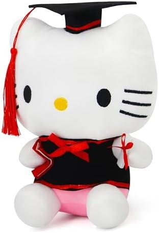 RELIGES 7.8'' Graduation Plush Stuffed Animal Toy - Soft Graduate Bear Doll for Kids & Adults, Graduation Party Decorations, Unique Keepsake Gift for Graduates & Fans(White)