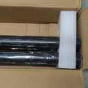 16Ft Industrial Metal Stairs Handrail Kit, Sturdy Wall Mount Aluminum Hand Rail, Indoor Outdoor Stair Railing Wood Concrete Brick Wall,1.5 in Round Pipe Grab Bar, Matte Black-16FT