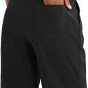 G Gradual Women's 7" / 9" Shorts with Deep Pockets Elastic Waist Bermuda Jersey Long Shorts for Woman Lounge Walking S