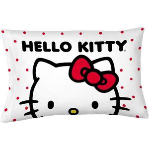Hello Kitty Beauty Standard Beauty Silky Satin Standard Pillowcase Cover 20x30 for Hair and Skin, (Officially Licensed Product)