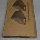 Vagusicc Wicker Storage Basket, Set of 2 Hand-Woven Paper Rope Wicker Basket, Small Storage Baskets for Organizing Toilet Paper Basket, Foldable Large Cube Storage Organizer Bins for Shelves (Black) (11.2"D x 6.1"W x 4.8"H)