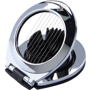 Multi Function Stainless Steel Egg Slicer Hard Boiled Eggs Dishwasher Safe Heavy Duty Egg Cutter Kitchen Helper