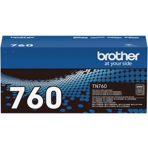 Brother Genuine TN760 High Yield Black Toner Cartridge, (For use with MFC-L2710DW MFC-L2750DW HL-L2350DW HL-L2370DW HL-L2395DW HL-L2390DW DCP-L2550DW Printers)