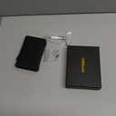 Wallet for Men RFID Wallet with 2 ID Windows & Money Clip, Slim Pop Up Card Holder for 10-12 Cards, Bifold Minimalist Smart Wallet for Front Pocket, Compact Metal Credit Card Holder, Gifts for Men