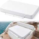 Pinkunn 30 x 18 x 3.1 Thick Boat Seat Cushion for 65 Quart Cooling Tank, Yacht Deck, Summer Outdoor Fishing Accessories, White