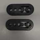 EVIL ENERGY Exhaust Hanger Rubber Adjustable Insulator Bushing Mount 4 Holes Universal 2 PCS