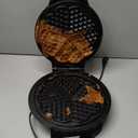 Mueller Heart 5 Waffle Maker, Waffle Iron, Adjustable Browning Control & Nonstick, Cool Touch Handle, Easy to Clean, Small Kitchen Appliances