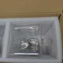 2 Pack 1 Gallon Square Glass Pitcher with Lid and Spout, Borosilicate Glass Carafe for Hot/Cold Drink, Water Pitchers with Handle for Fridge, Extra Large Jug for Iced Tea, Coffee, Juice, Beverage