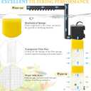 FEDOUR 10W 15W 20W Aquarium Submersible Filter, Quiet Fish Tank Internal Filter with Spray Bar, Powerful Aquarium Filter for 5-80 Gallon Tank(15W for 15-50Gallon)