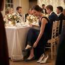 Women's Foldable Ballet Flats – Portable Flat Shoes for Travel and Wedding that Fit in Your Purse (XXL, Black Sequin)