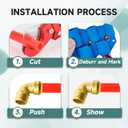 (Pack of 5) Niikappu 3/4 Inch x 3/4 Inch MNPT male Threaded Elbow Fitting, Push to Connect Brass Plumbing Fitting, PEX, CPVC, PE-RT Pipes with Disconnect Clip