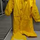 Ubon Women's Rain Coat Waterproof with Hood Long Raincoat Packable Rain Jacket Casual Windbreaker (X-Large, Yellow)