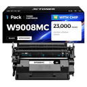 W9008MC Black Toner Cartridge 1-Pack with Chip High Yield Replacement for HP W9008MC Toner Compatible with HP LaserJet MFP E52645dn E52645c Managed E50145dn Printer Ink Copier Scanner（23,000 Pages