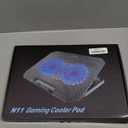 Laptop Cooling Pad with Adjustable Height Two 5.1 Inches Fan 2 USB Ports Suitable for 12"-15.6" LaptopsBlack