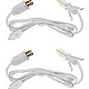 Creative Hobbies® Single Light Replacement Clip in Lamp Cord for Christmas Village House Includes LED Light Bulb | 2 Pack