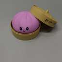 Dumpling Squishy Toys, Gaint Dumpling Squishy Mystery Box, Colorful Squishies Dumplings Stress Balls Toy, Stocking Stuffers with Food Steamer Stretchy Desk Toy (Pink)