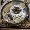 Seiko Melodies in Motion Wall Clock, Golden Pillars