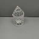 Hanging Birdcage Lantern, Metal Tealight Holder Vintage Decorative Hanging Candle Holder Lantern Centerpieces for Wedding Halloween Christmas Table Decoration