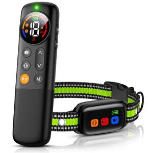 Vibrating Dog Training Collar No Shock with Remote, Beep & Vibration Only, 3300ft Long Range, Waterproof Rechargeable Collar with Safety Lock, No Prongs, Adjustable Fit for Dogs 20–120 lbs