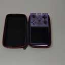 UYTGXEN XF40V Retro Handheld Game Console with 2*Detachable Long Joysticks, 4.0-Inch HD IPS Screen Retro Gaming Console, Preloaded Classic Games with Multiple Emulator, Pocket Video Gaming (Transparent Purple)