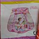 Crayline Pop Up Princess Tent with Star Light, Toys for 1 2 3 Year Old Girl Birthday Gift, Baby Girl Toys, Ball Pit for 12-18 Months Toddler Gift, Easy to Pop Up and Assemble (Pink)