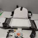 Ultimate 3-in-1 Baby Travel Set: Ultra-Portable Travel Bassinet, Activity Mat with Safety Harness, and Plush Developmental Toys (Mirror & Flower Rattle)