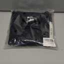 Rooscier Women's Ribbed Slim Short Sleeve Square Neck Romper Bodycon One Piece Jumpsuit (Large, Black)