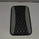 Car Center Console Cushion Pad, Universal Leather Waterproof Armrest Seat Box Cover, Comfortable Auto Armrest Cover Protector, Car Interior Decor Accessories for Most Vehicles (Black & Gray)